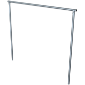 Carpet beater frame | Cross tube 3000 mm | steel tube  60 mm